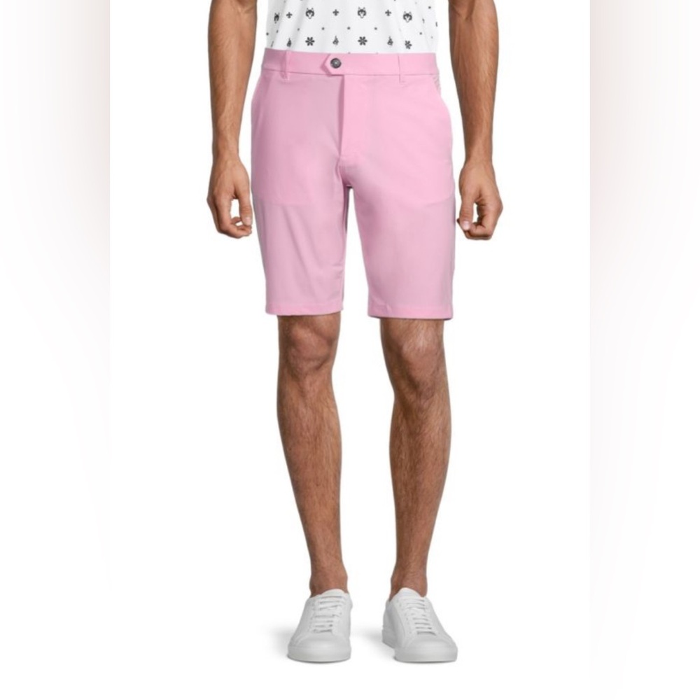 Greyson Men's Vibrant Pink Flat Front Shorts